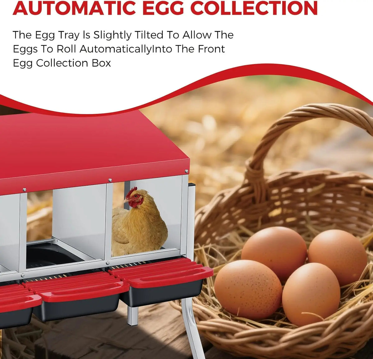 Twister.Ck Automatic Multi Compartment Nesting Box For Chicken Eggs