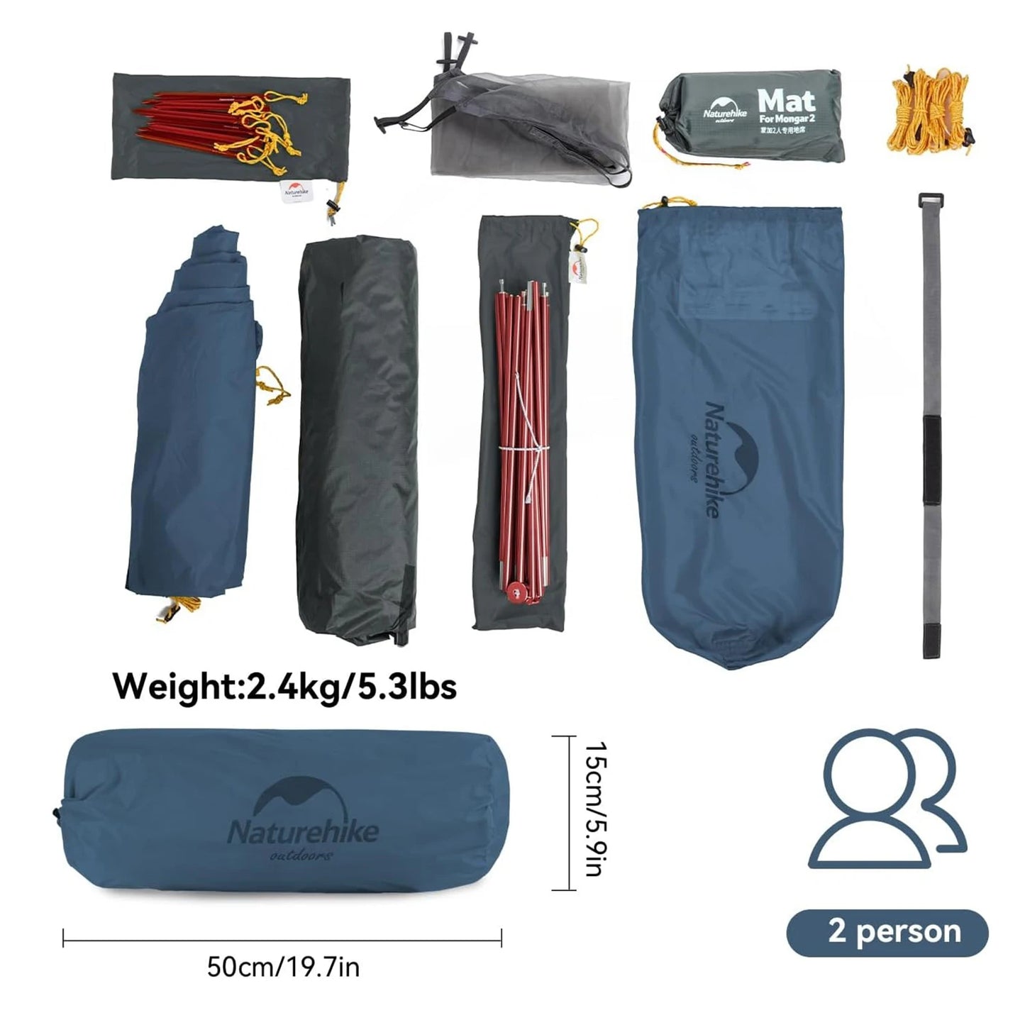 Naturehike Mongar Ultralight Double Layer Waterproof Camping Tent