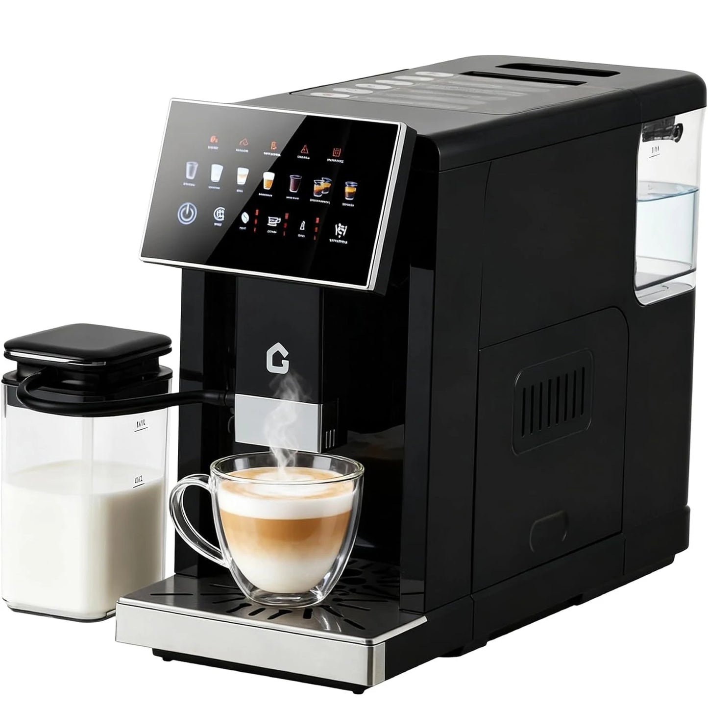 Acekool Fully Automatic Espresso Machine With Detachable Milk Frother