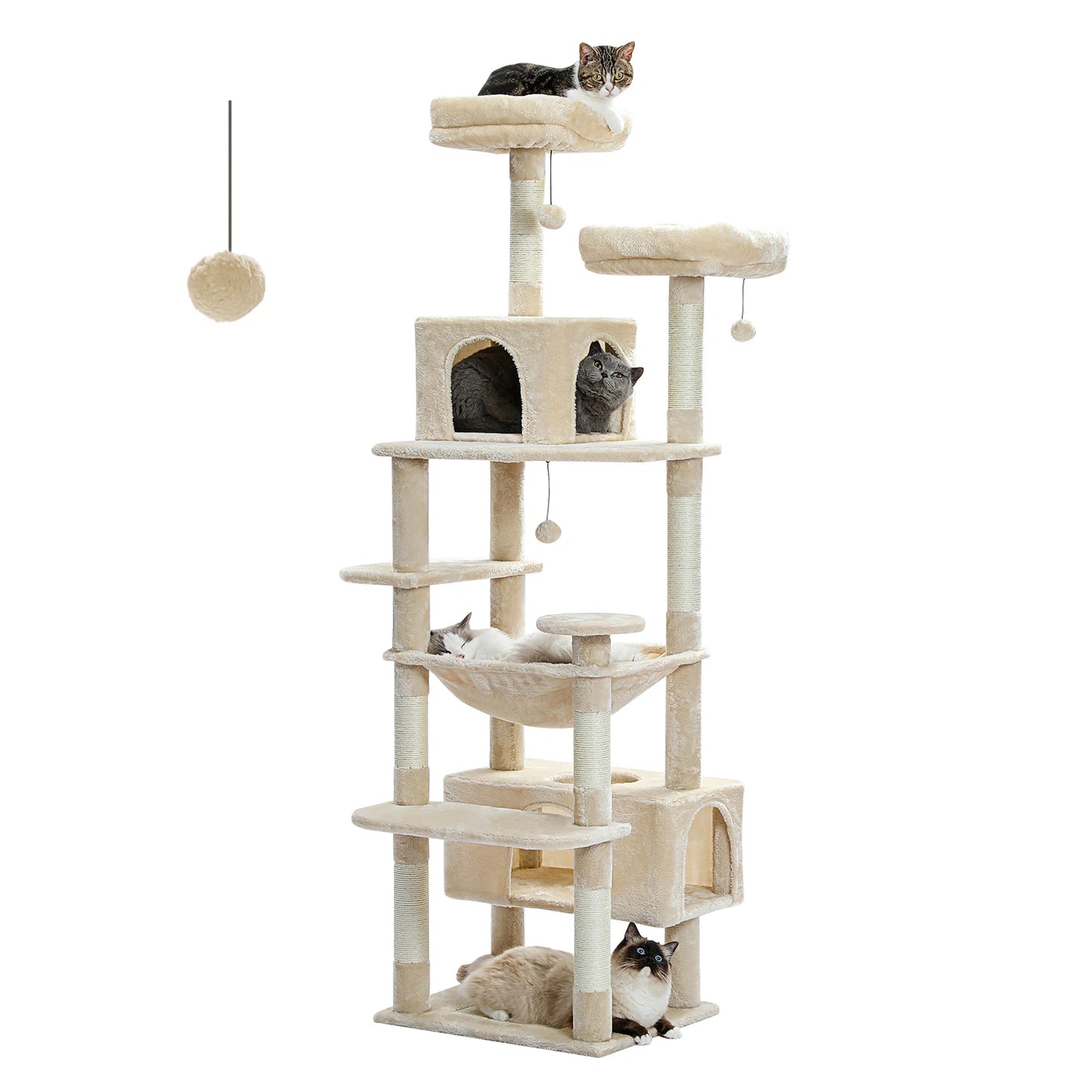 PAWZ Road Large Cat Tree For Indoor Cats With Posts