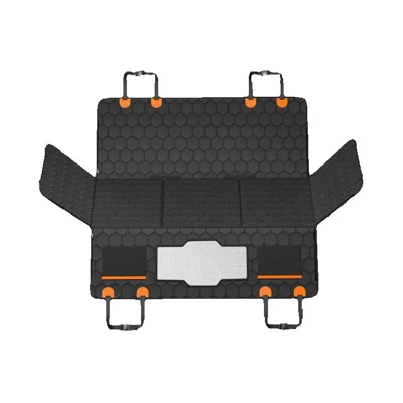 SucceBuy Dog Car Seat Extender With Mesh Window And Storage