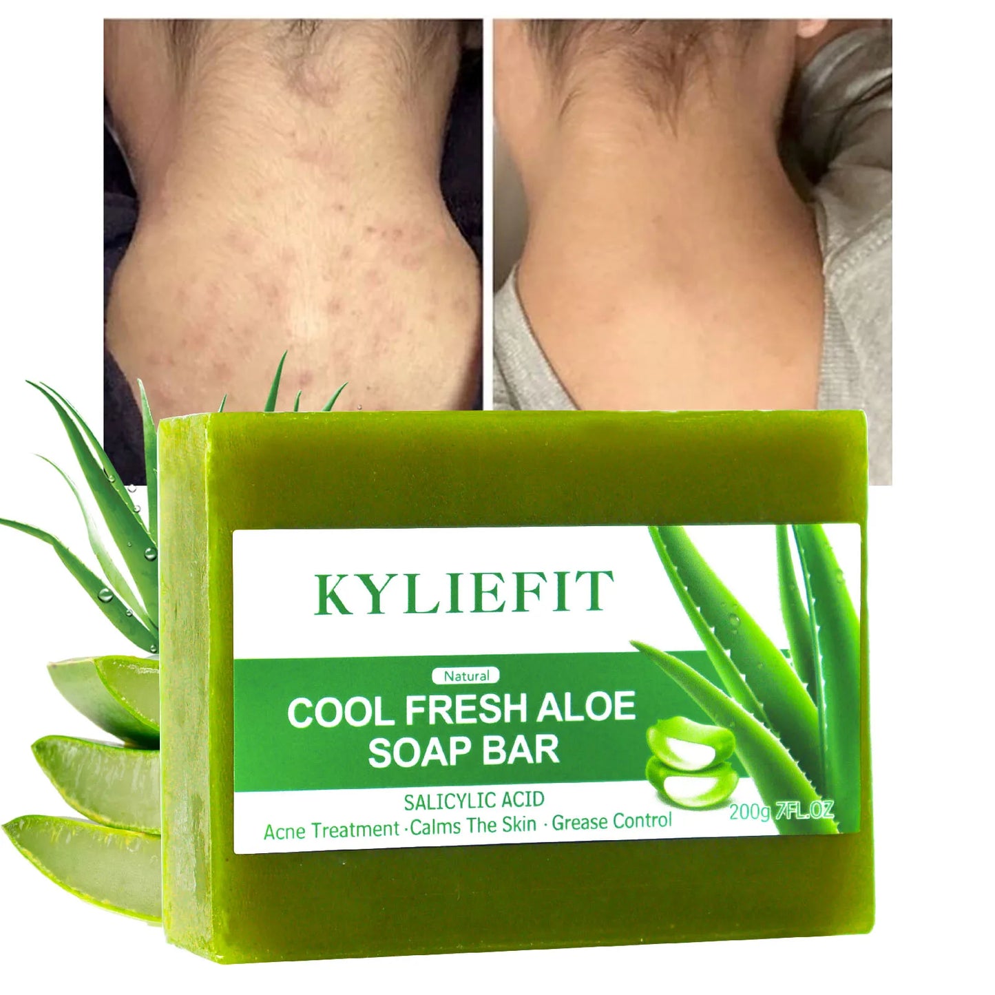 AILKE Aloe Brightening Soap Bar For Face And Body Daily