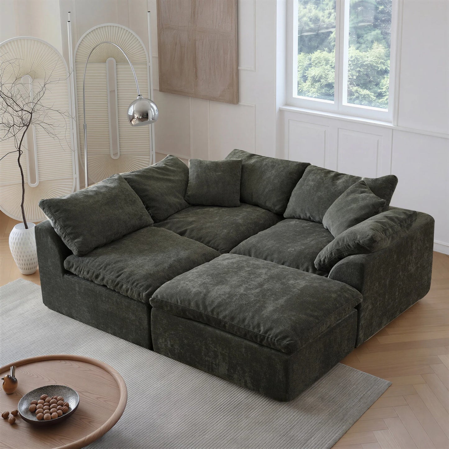 Yeflixvrau Modern Modular Sectional Sofa Cloud Couch
