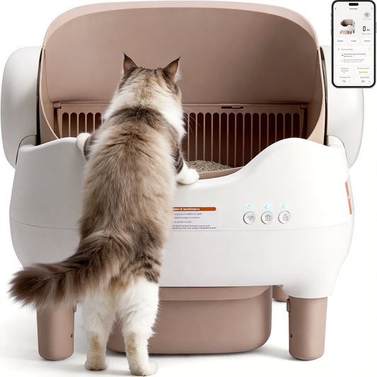 NestPawly Self Cleaning Cat Litter Box With App Control