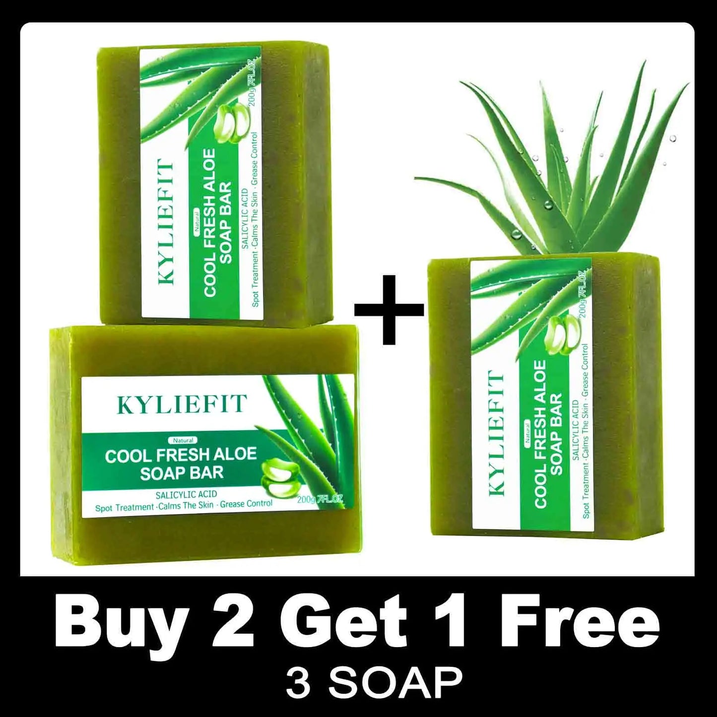 AILKE Aloe Brightening Soap Bar For Face And Body Daily
