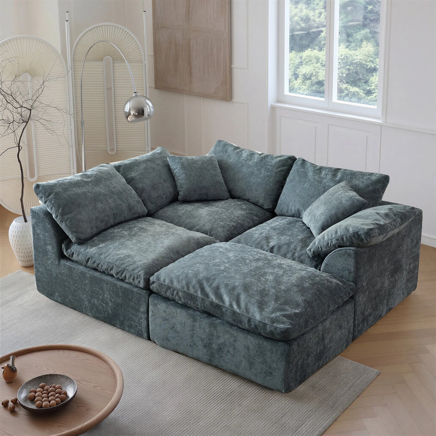 Yeflixvrau Modern Modular Sectional Sofa Cloud Couch