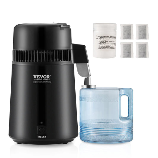 SucceBuy Countertop Stainless Steel Water Distiller With Purifier