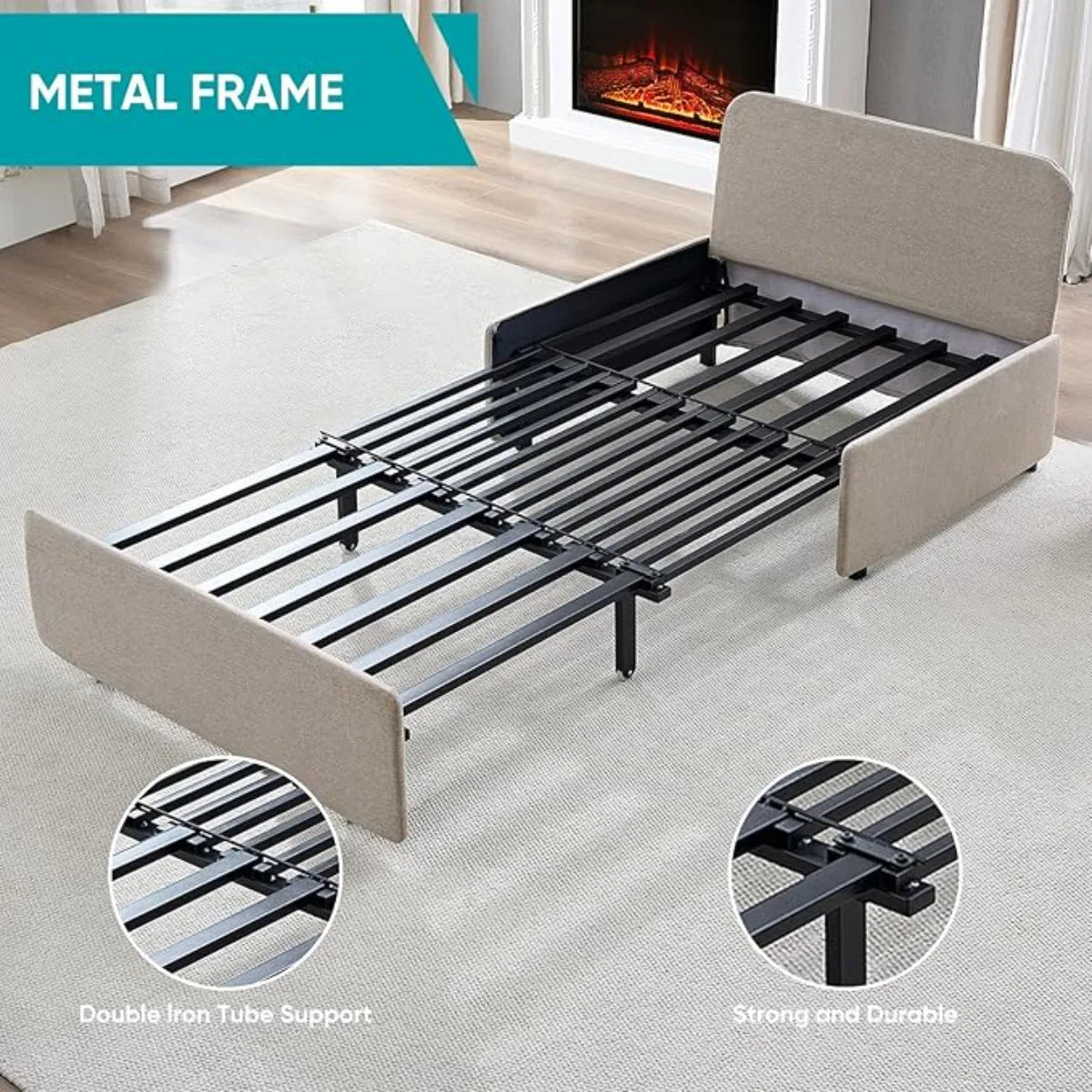 XIUWO 2-In-1 Convertible Sofa Bed Sleeper For Small Spaces