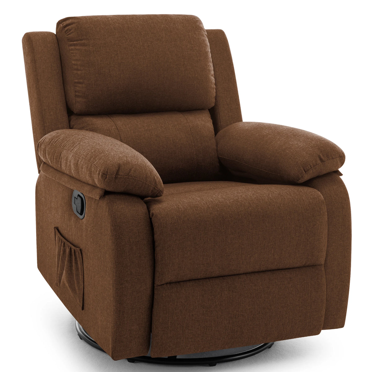 Korser Modern Fabric Swivel Rocking Recliner Chair for Living Room