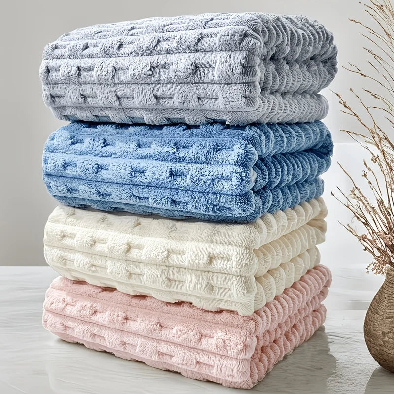Waffle Weave Microfiber Bath Towels, Ultra Soft And Quick Dry