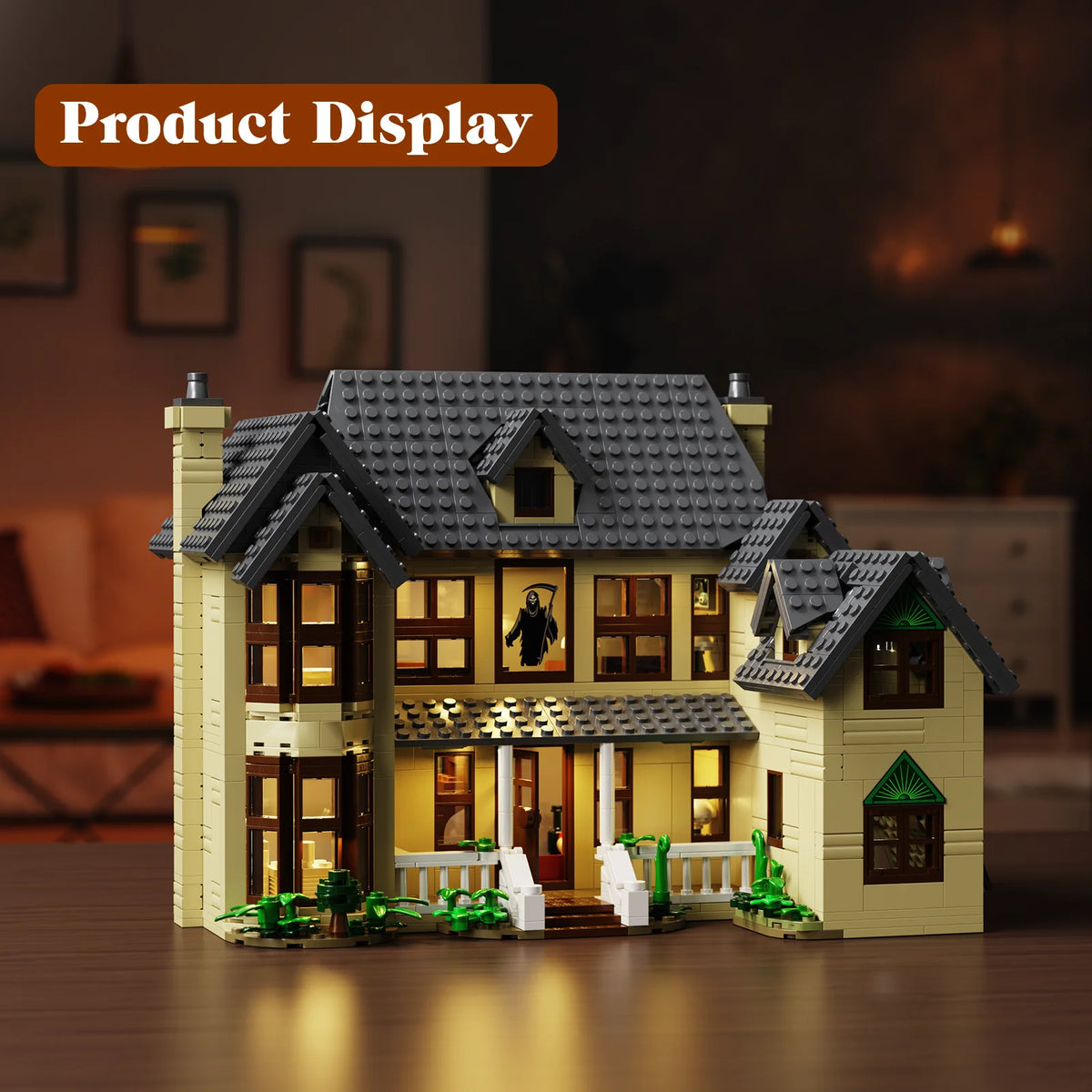Haunted Horror House Building Block Set For Halloween Decor