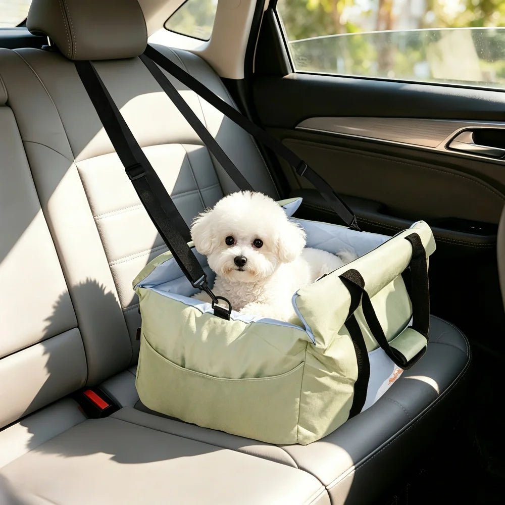 Borwart Portable Dog Booster Car Seat With Removable Cover