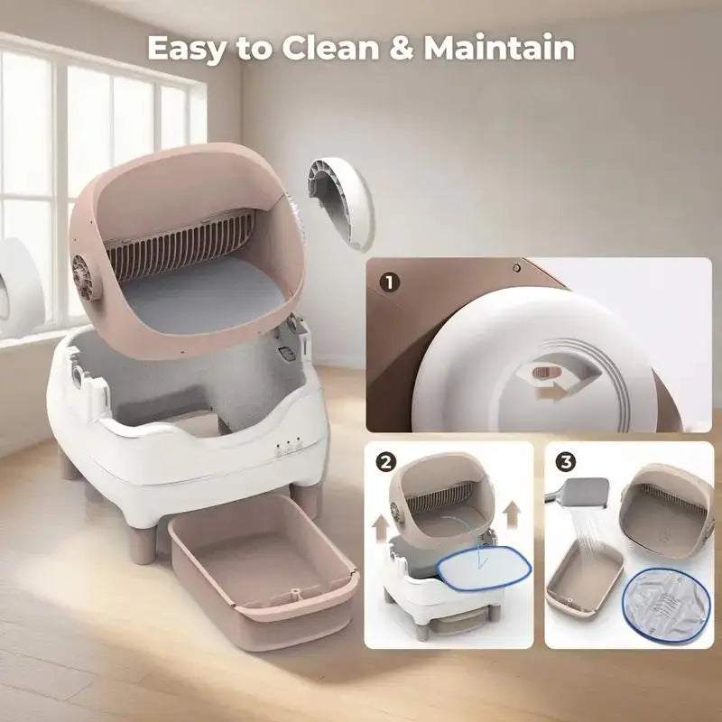 NestPawly Self Cleaning Cat Litter Box With App Control