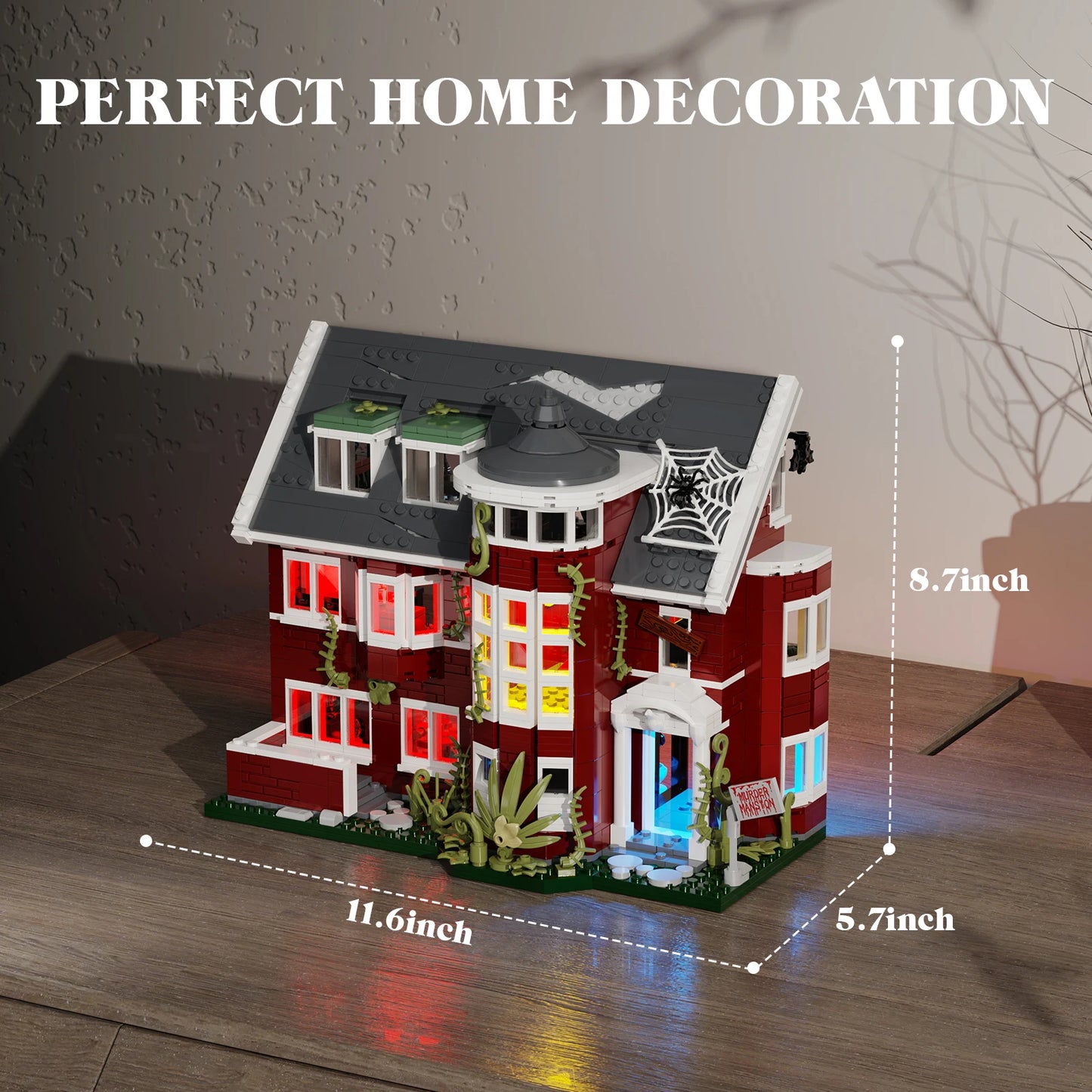 Murder House Creative Building Blocks Architectural Model Home Decor Gift