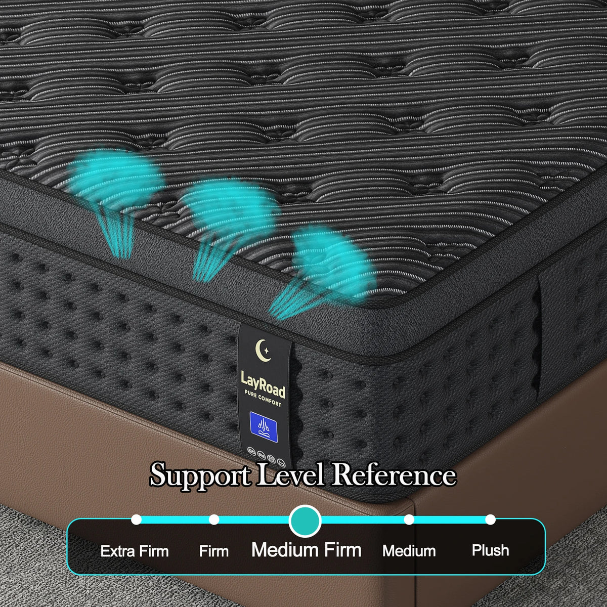 Medium Firmness Memory Foam Spring Mattress For Pressure Relief