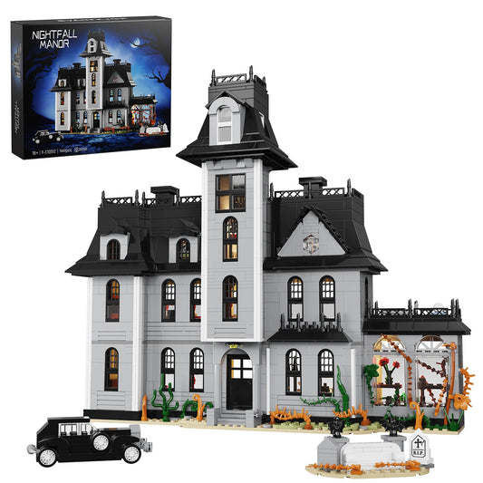 Gothic House Building Blocks Set Nightfall Manor Architectural Model