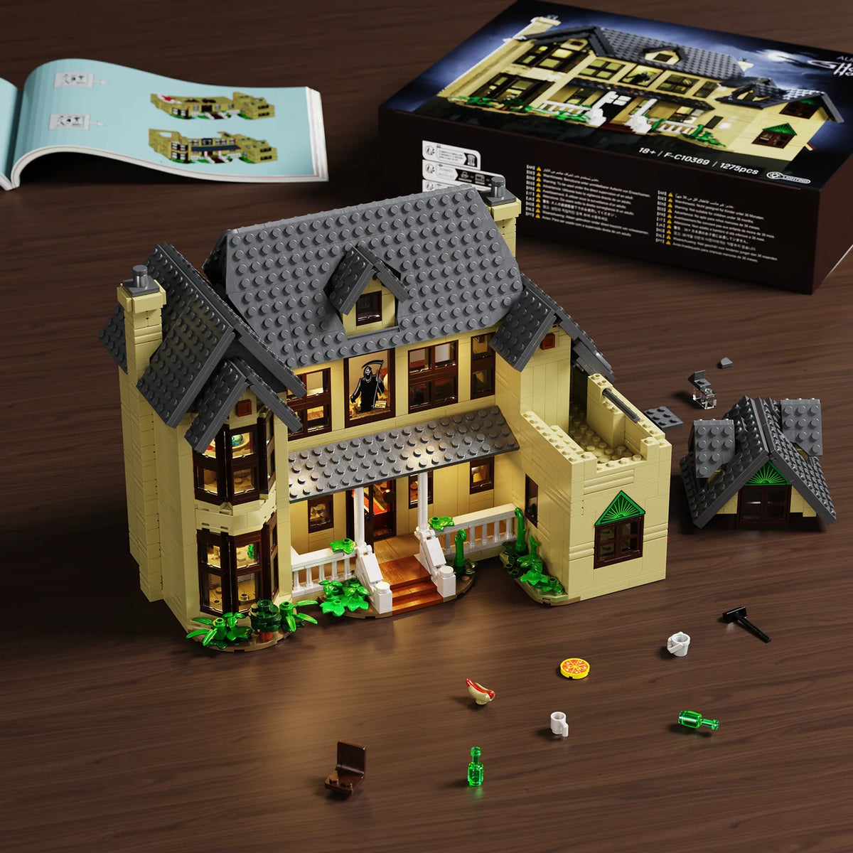 Haunted Horror House Building Block Set For Halloween Decor