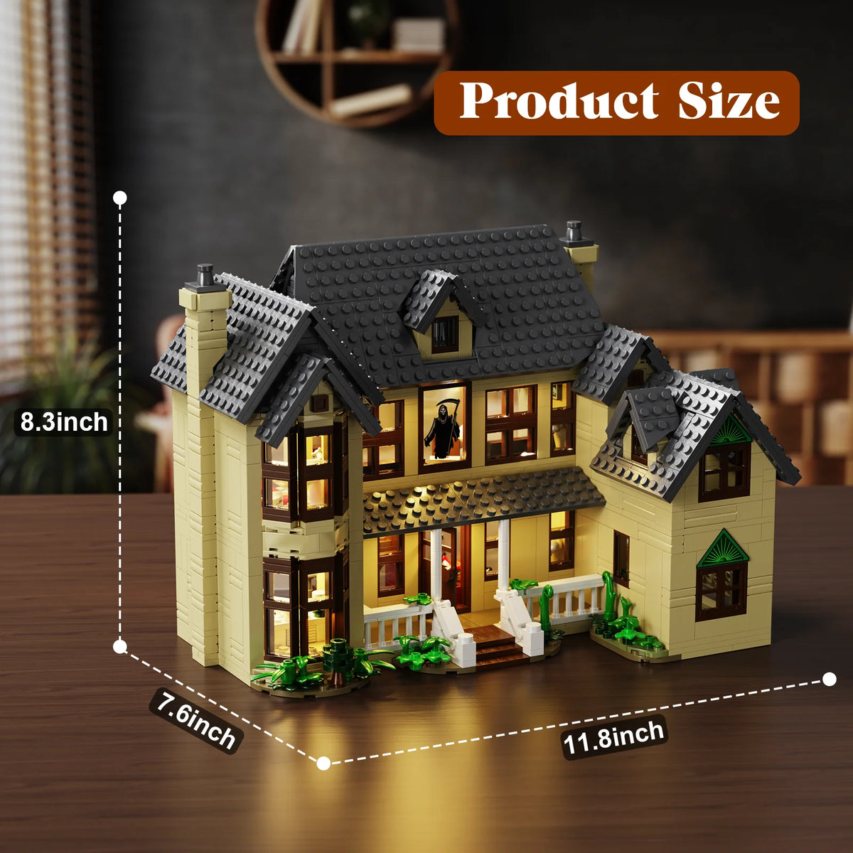 Haunted Horror House Building Block Set For Halloween Decor
