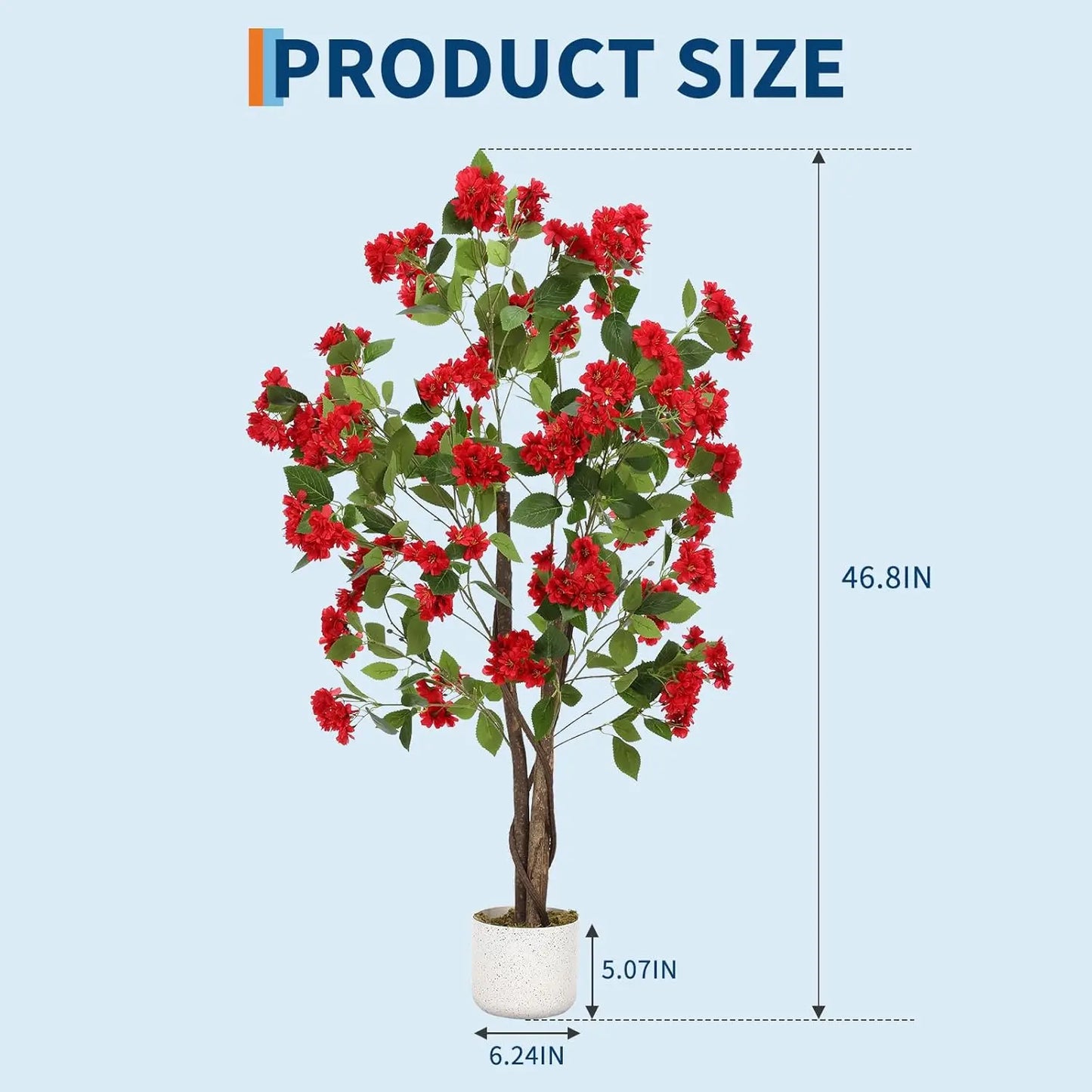Himiss Artificial Osmanthus Tree With Planter