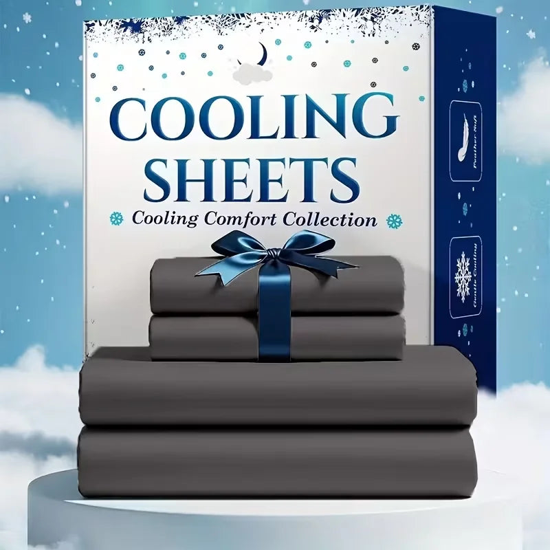 Bamboo Viscose Cooling Sheet Set Breathable Brushed Hot Sleeper Bedding