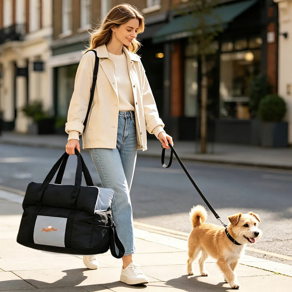 Borwart Portable Dog Booster Car Seat With Removable Cover