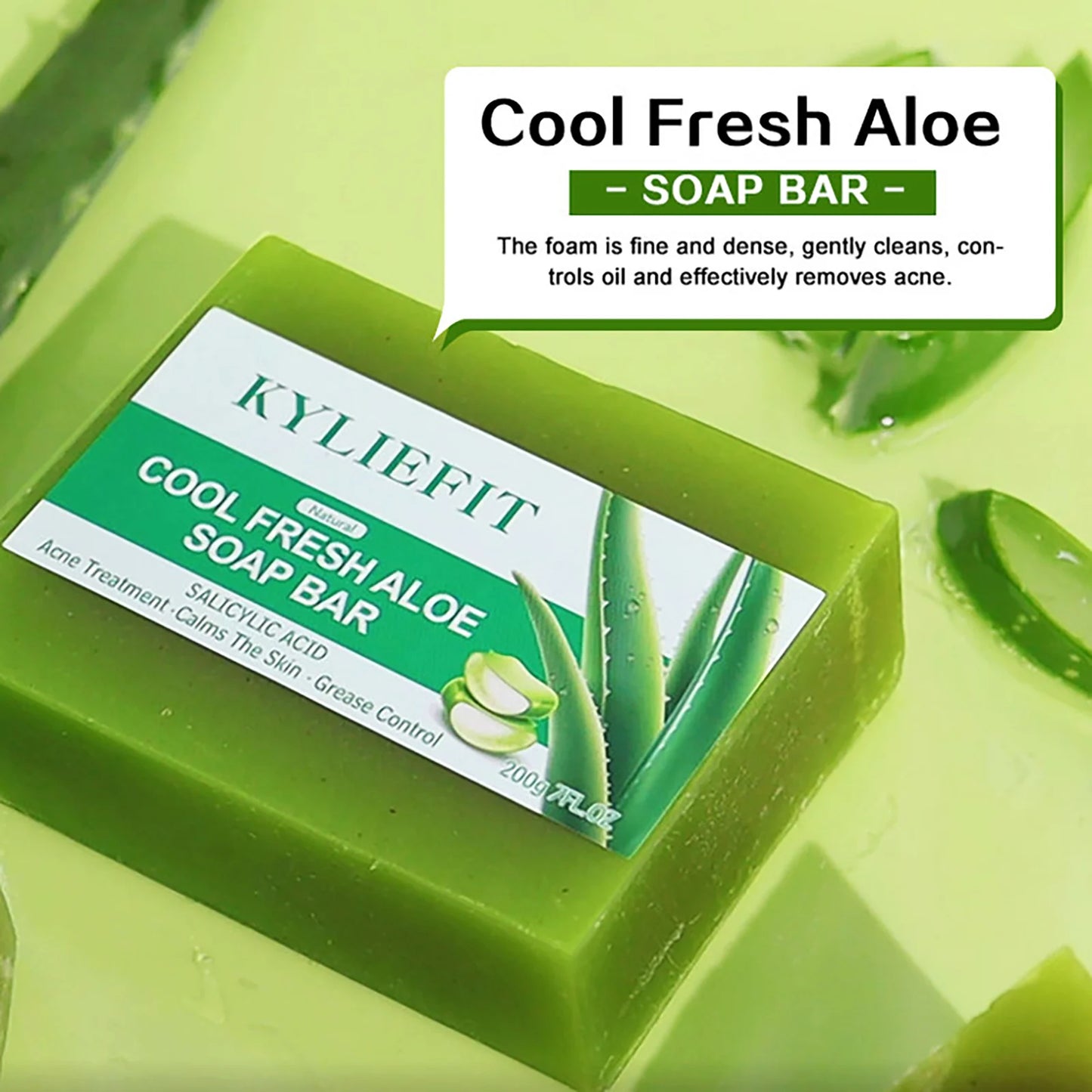 AILKE Aloe Brightening Soap Bar For Face And Body Daily