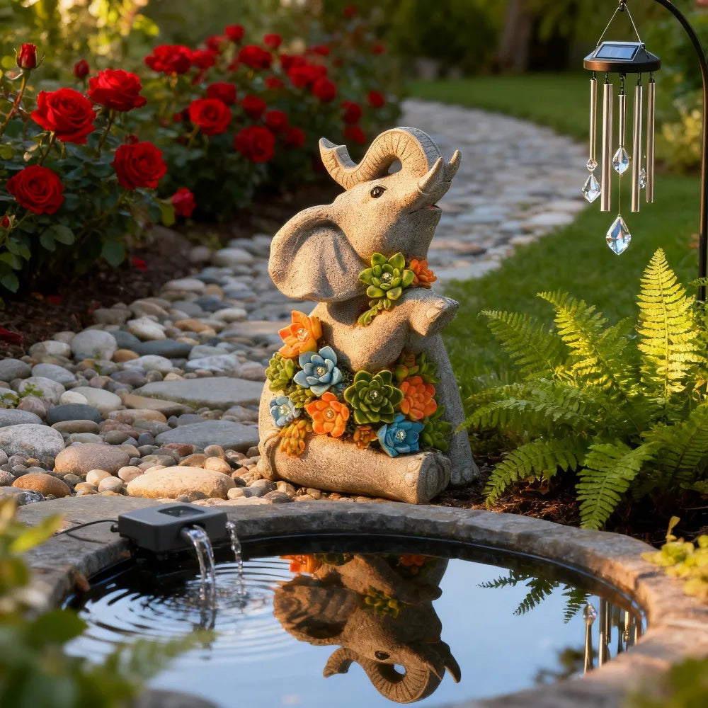 Solar Garden Animal Statue Light for Outdoor Courtyard Decor