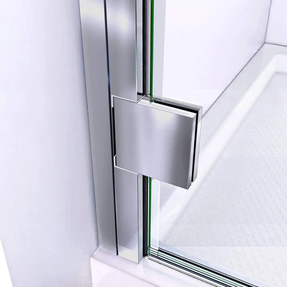 Semi-Frameless Modern Tempered Glass Bathroom Shower Door