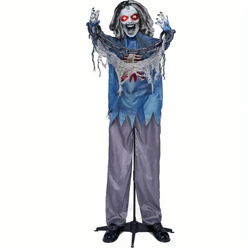 Joyfy Animatronic Zombie Halloween Decoration With Light And Sound