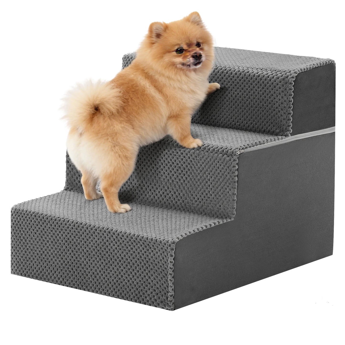Right Angled Foam Dog Stairs 3 To 5 Steps Non Slip Ramp