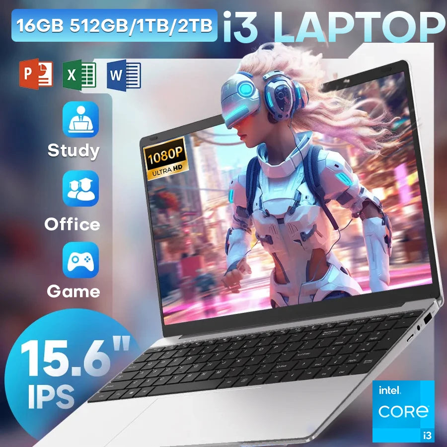 Xia Man Intel Core i3 Notebook Computer With 16GB RAM