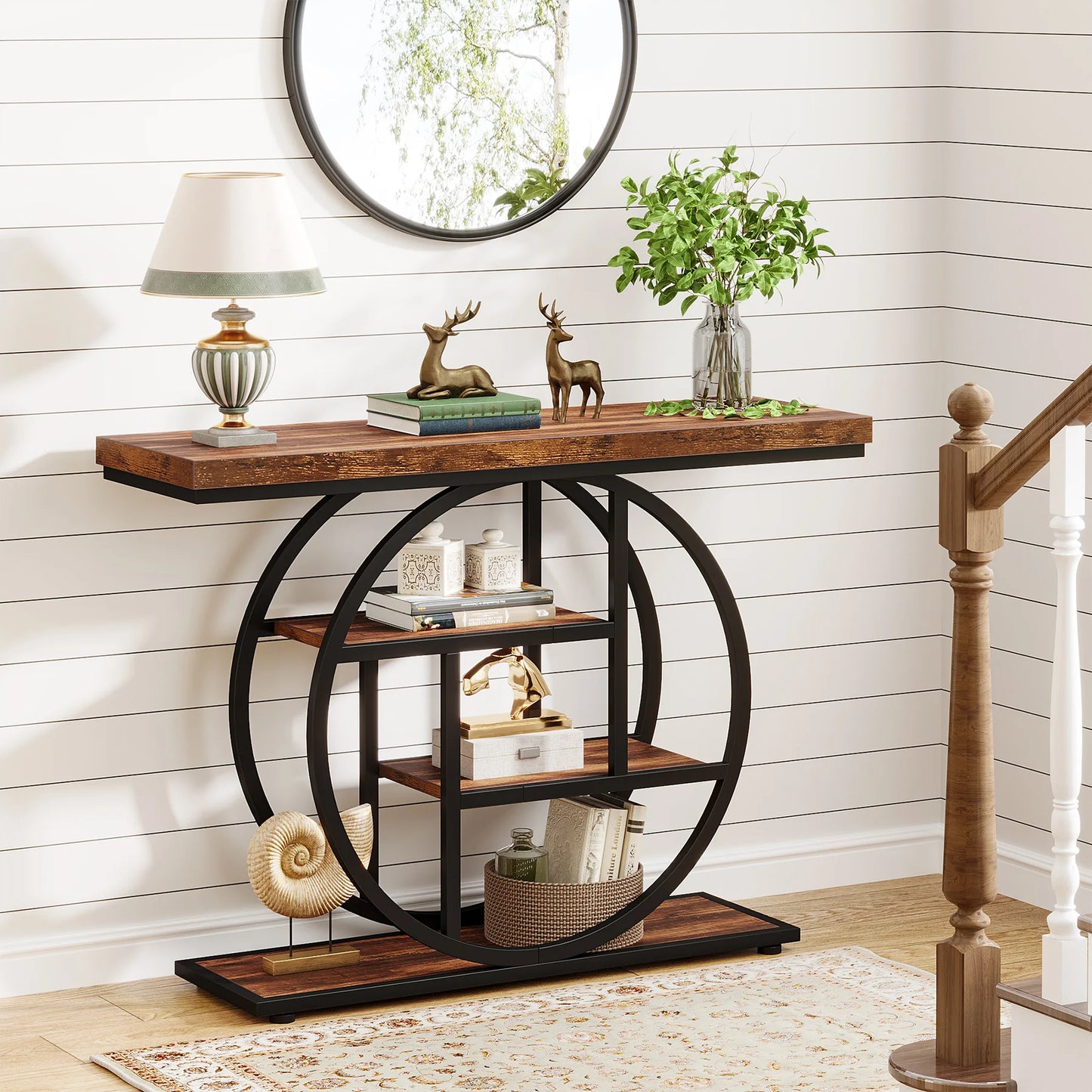 Tribesigns Console Table Multi Tier Entryway Sofa Table