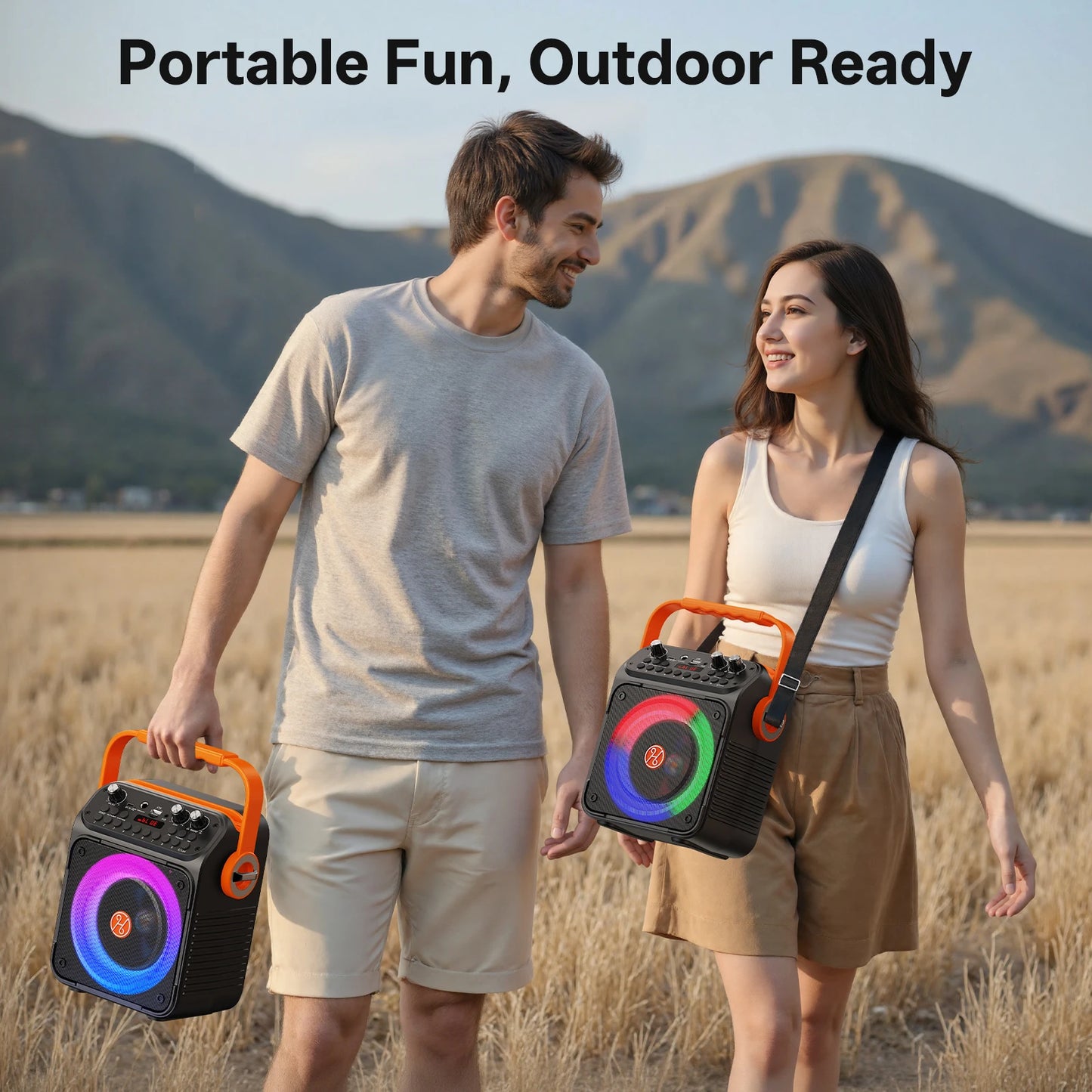FanFun T35 High Power Karaoke Bluetooth Speaker With Mic