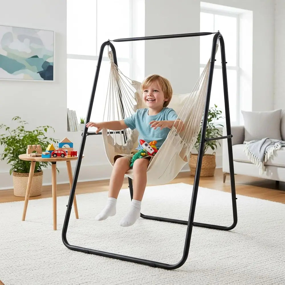 ONCLOUD Heavy Duty Hammock Chair with Stand and Pillows