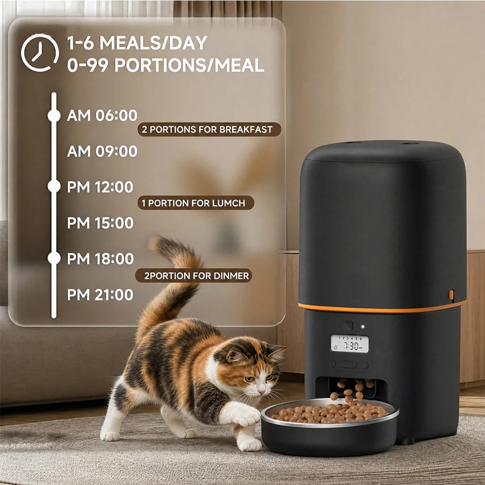 Nityers 4L Automatic Cat Feeder With Voice Recorder