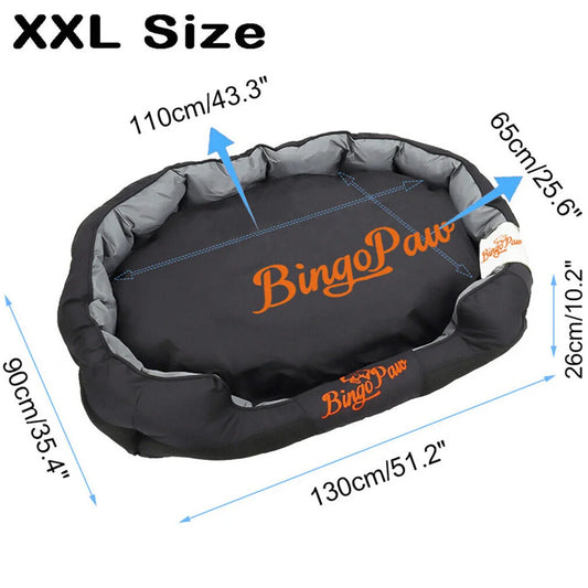 Borwart Waterproof Orthopedic Sofa Dog Bed With Removable Cover