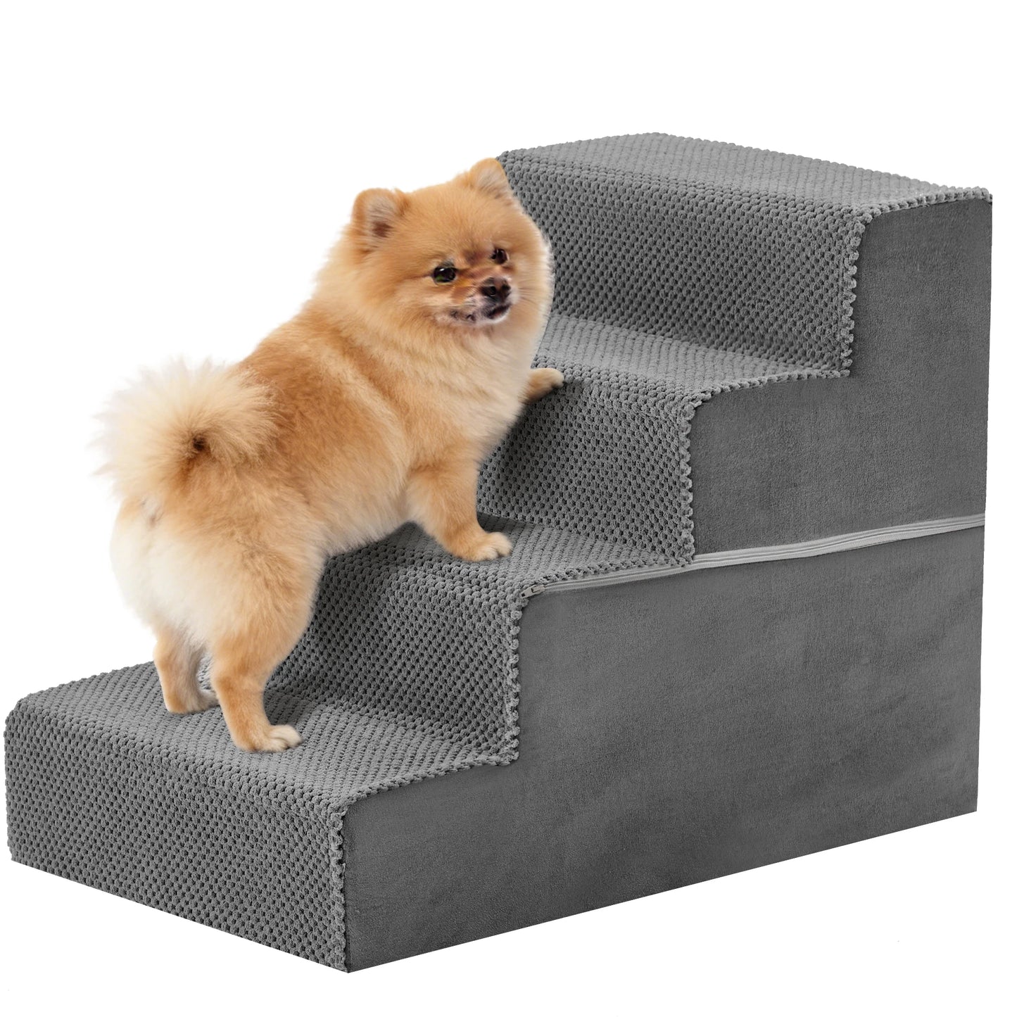 Right Angled Foam Dog Stairs 3 To 5 Steps Non Slip Ramp