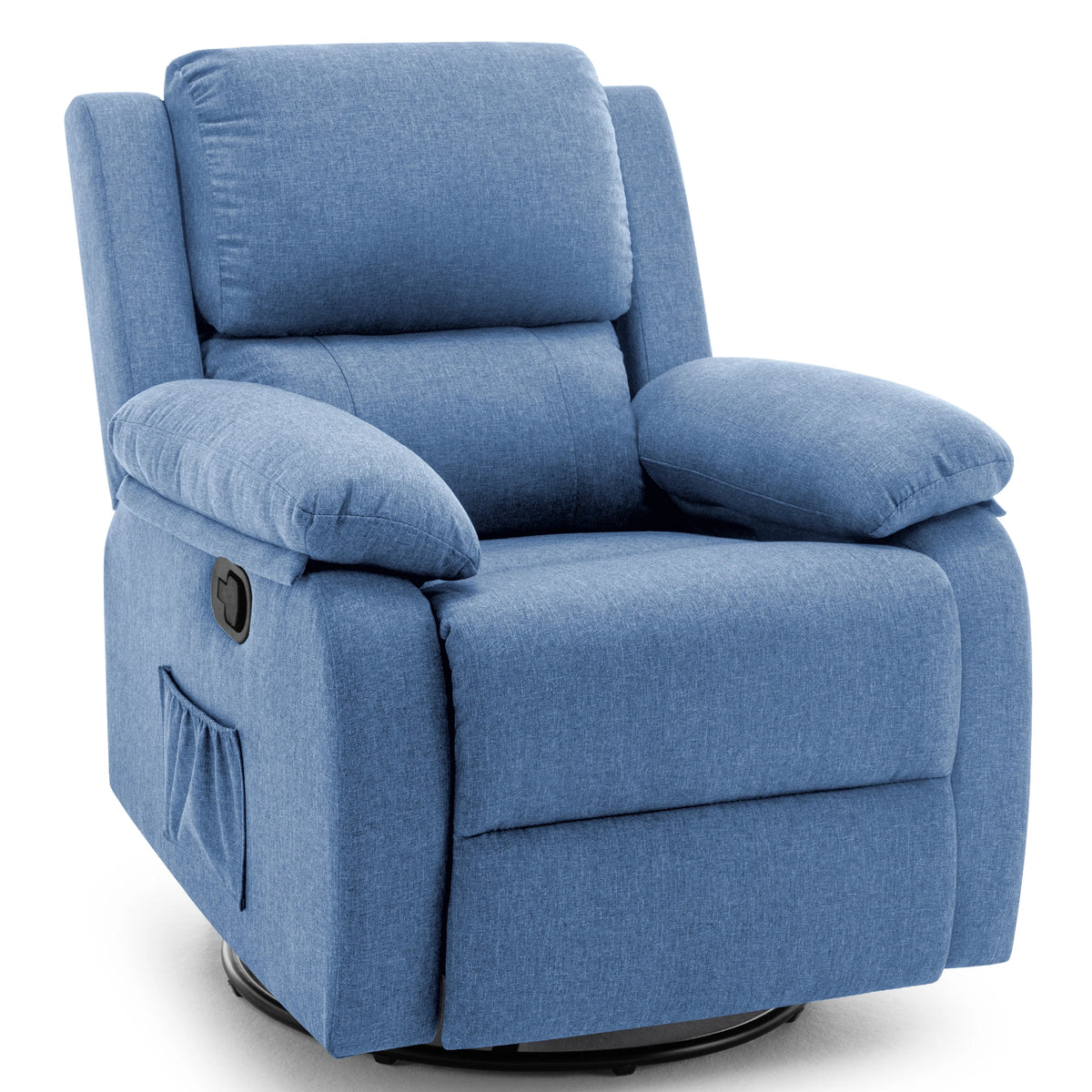 Korser Modern Fabric Swivel Rocking Recliner Chair for Living Room