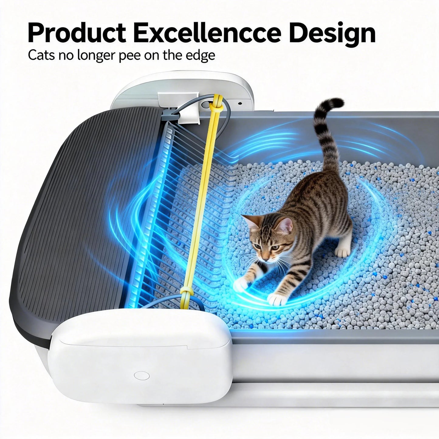 Automatic Self Cleaning Litter Box With App Control For Multi-Cat