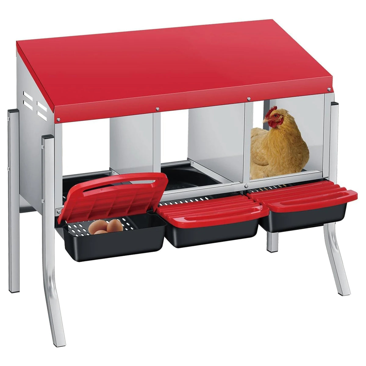 Twister.Ck Automatic Multi Compartment Nesting Box For Chicken Eggs