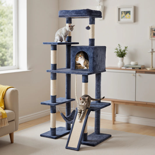 MCQ Cat Tree Tower Multi Level Scratching Posts Indoor Cats
