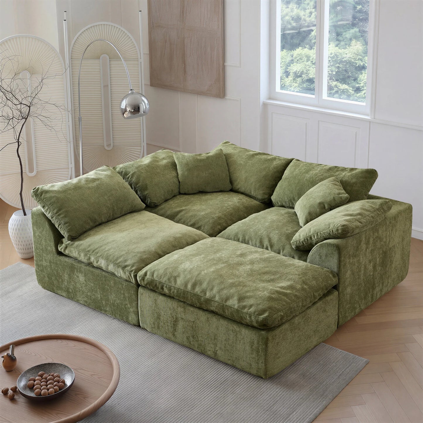 Yeflixvrau Modern Modular Sectional Sofa Cloud Couch