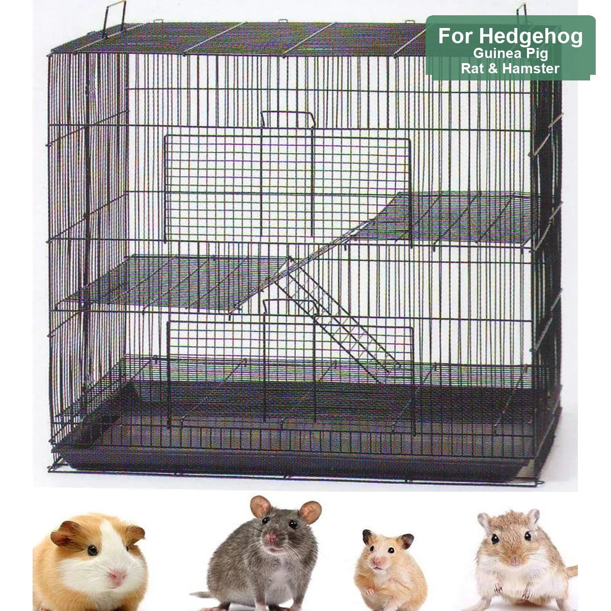 Multi Level Small Animal Cage For Guinea Pigs And Hamsters