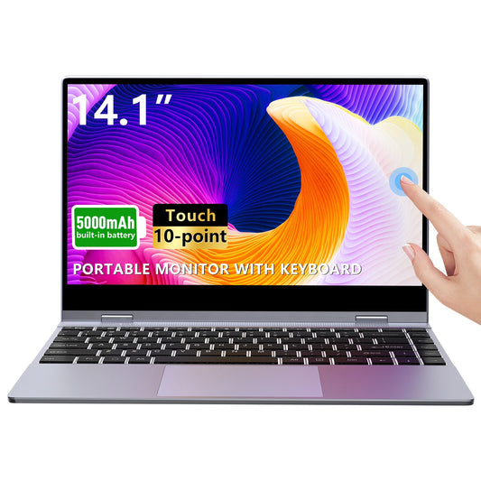 Dopesplay 14 Inch Portable Touch Monitor With Built-in Battery