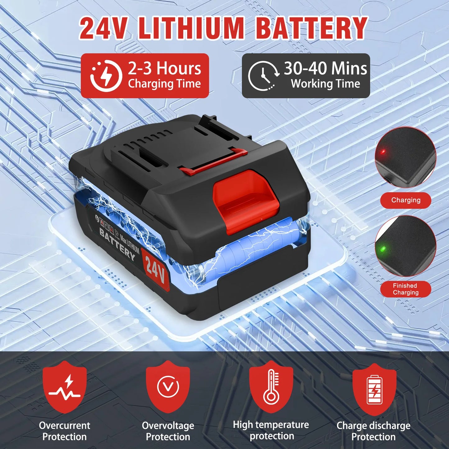 21V Cordless Weed Wacker 3-In-1 Trimmer With Wheels Edger
