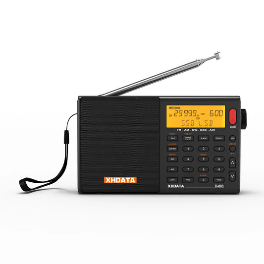 XHDATA D808 Multiband Radio Receiver AM FM SW SSB RDS