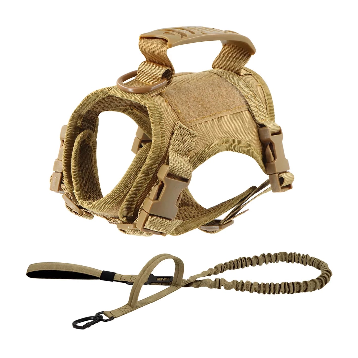 Adjustable Tactical Harness And Leash Set For Dogs And Cats