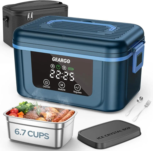 Rechargeable Cordless Electric Lunch Box With Integrated Cooling Function