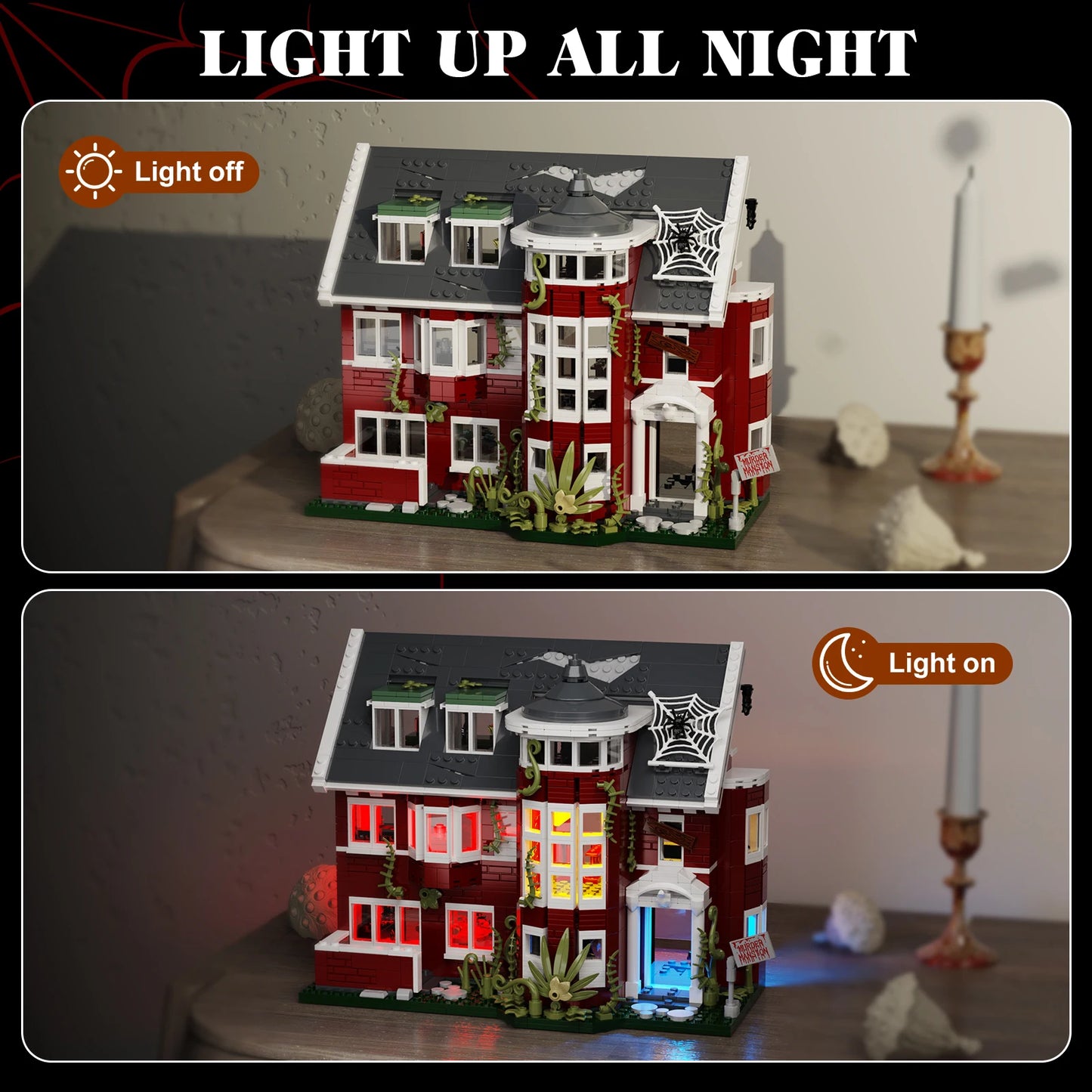 Murder House Creative Building Blocks Architectural Model Home Decor Gift