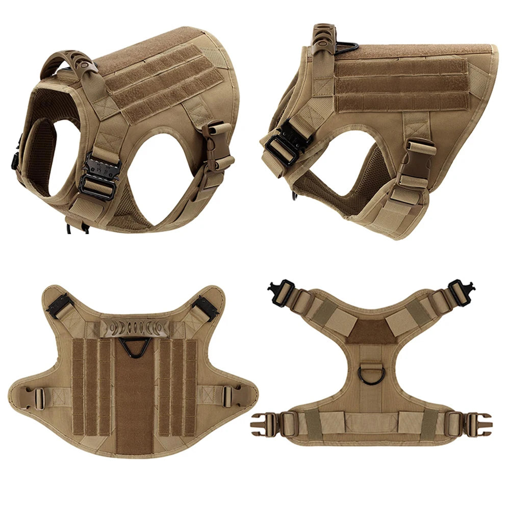 Padded Nylon Dog Harness And Leash Set With Quick Release